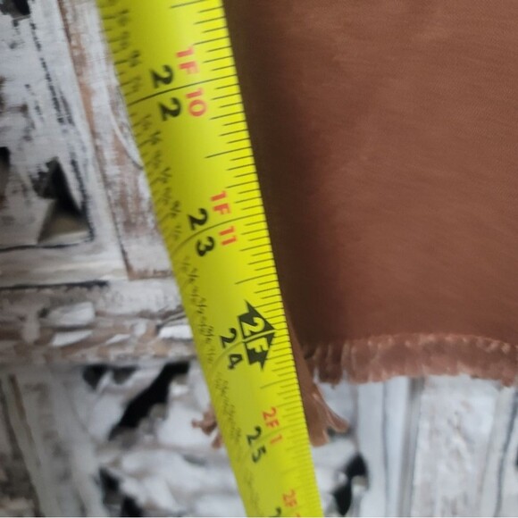 A loves A Brown Wide leg Raw Hem Womens Pants Size 8 - Picture 10 of 13